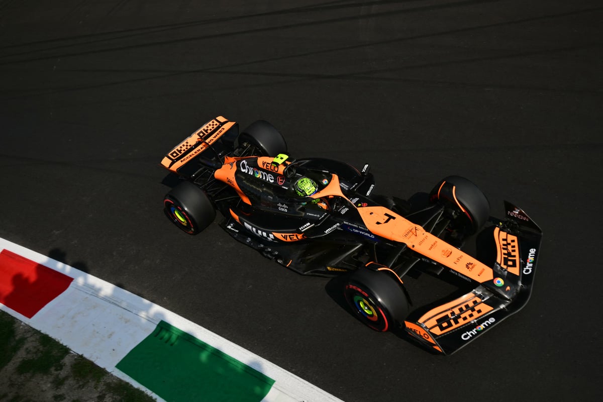 FASTEST in Italy, Lando Norris makes a move.